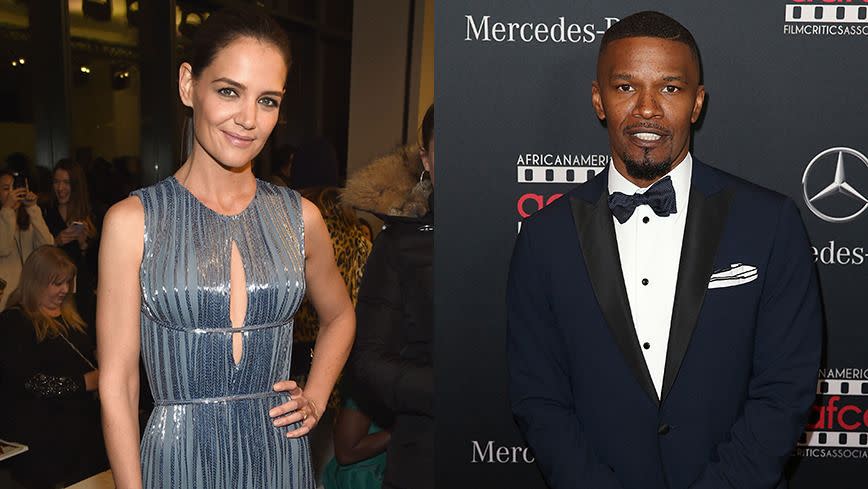 Katie Holmes and Jamie Foxx. Photo: Getty