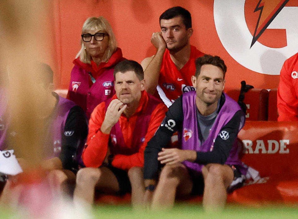 Logan McDonald during the AFL grand final.