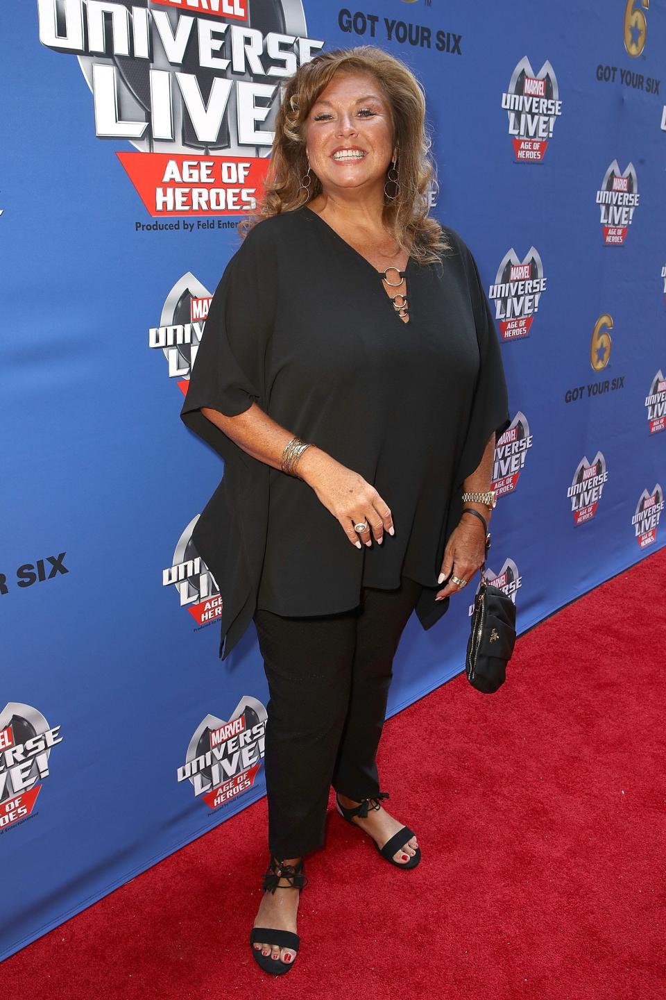 Abby Lee Miller arrives at an event in Los Angeles on July 8, 2017, a few days before she entered prison.