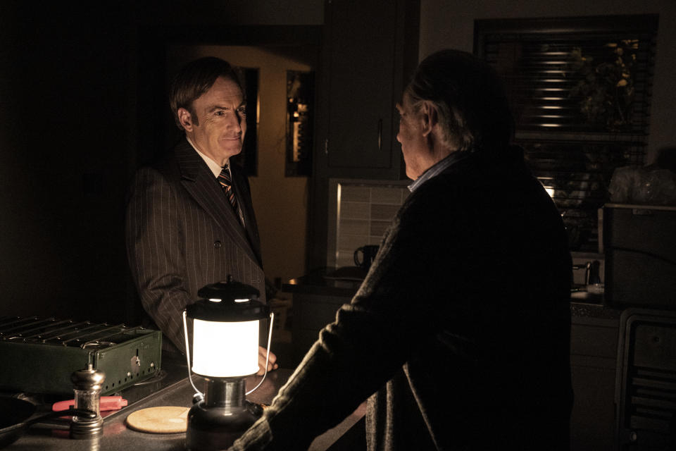 Bob Odenkirk, left, and Michael McKean in 'Better Call Saul'<span class="copyright">Greg Lewis—AMC/Sony Pictures Television</span>