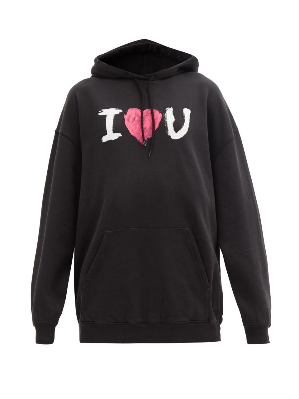 8 Unisex Valentine's Day Gifts: Balenciaga Valentine Sweatshirt