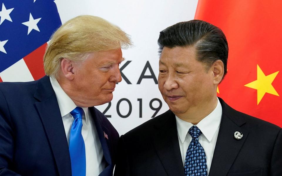 Donald Trump meets with China's Xi Jinping in Osaka, Japan in 2019