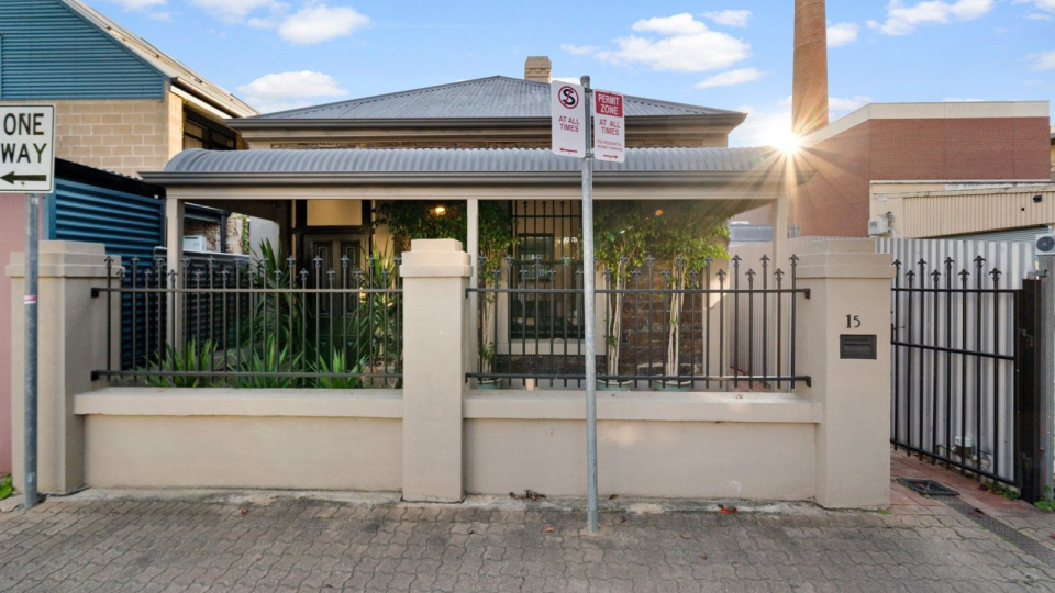 The exterior of the property for sale in Adelaide.