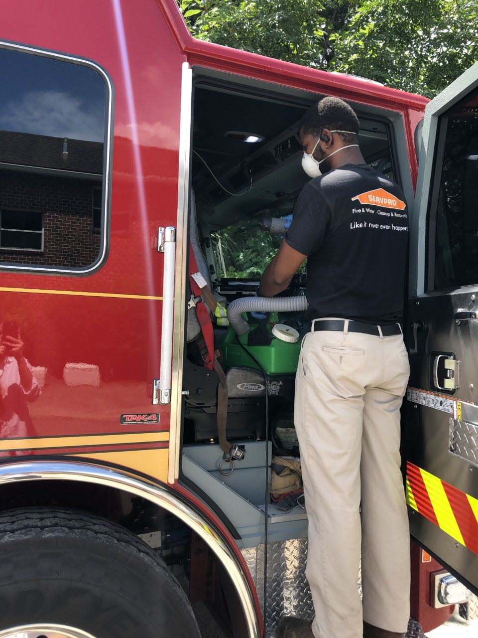 Servpro was among small businesses that gave back to the community. They decontaminated all of JFRD's apparatus (ambulance and fire trucks) from all 61 stations, as a donation and a way to show appreciation to our local first responders in July of 2020.