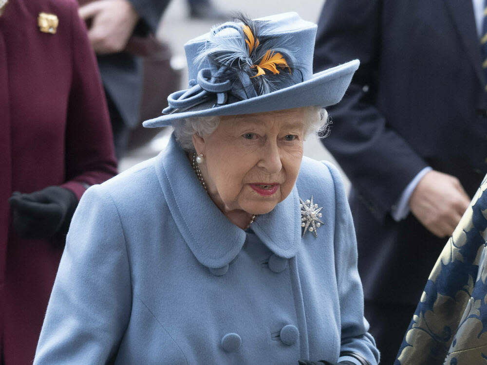 Queen Elizabeth II. bei dem Besuch eines Gottesdienstes Anfang März. (Bild: imago images/Xinhua)