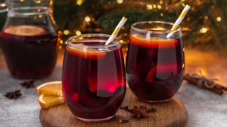 hot toddies in glasses