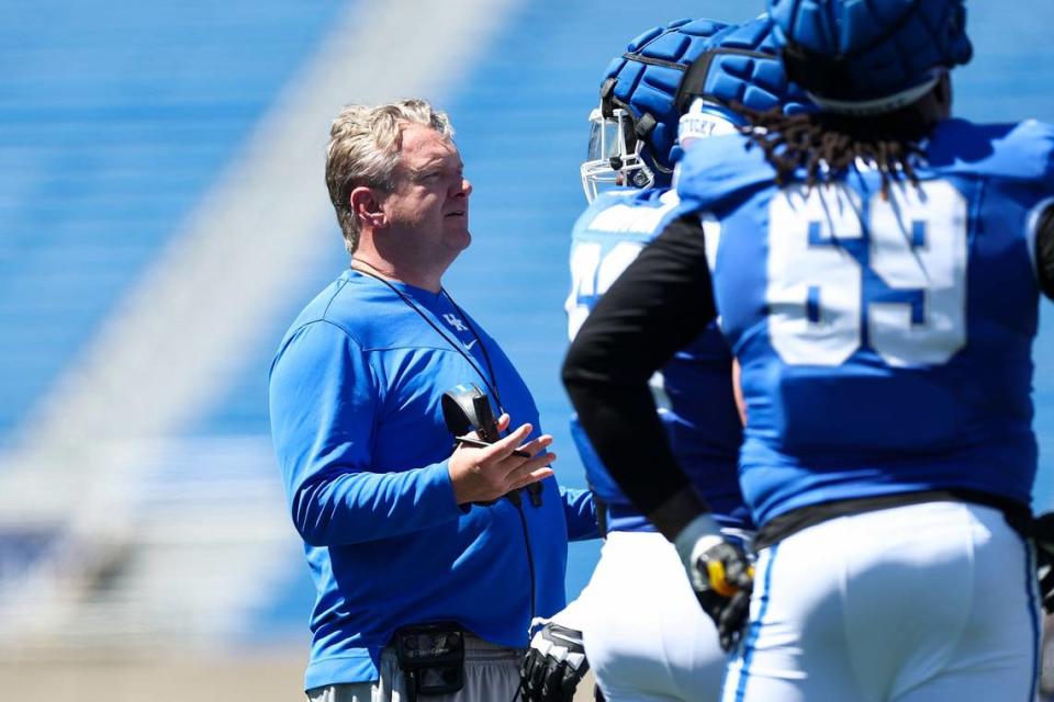 New offensive line coach Eric Wolford will have his first chance to add to his position group in the spring transfer portal window.