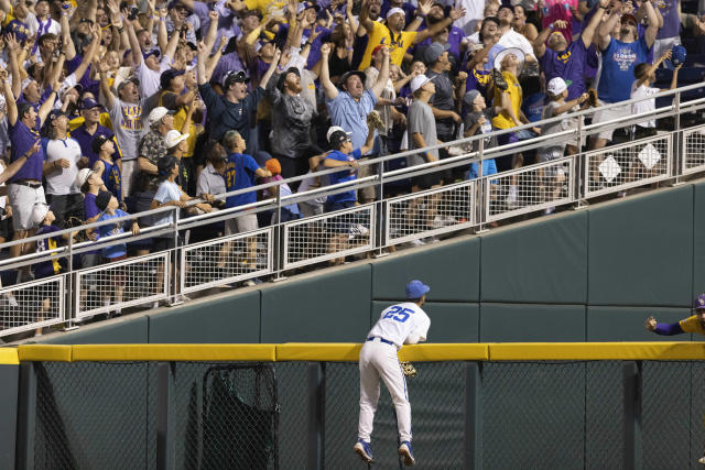 Floyd fans 17 and Beloso's HR in 11th gives LSU a 4-3 win over Florida in  Game 1 of the CWS finals - Newsday