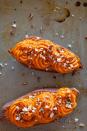 <p>Prefer sweet potatoes? These twice-baked sweet potatoes will be a holiday dinner hit.</p><p><strong>Get the recipe at <a href="http://www.spoonforkbacon.com/2012/06/twice-baked-sweet-potatoes/" rel="nofollow noopener" target="_blank" data-ylk="slk:Spoon Fork Bacon;elm:context_link;itc:0;sec:content-canvas" class="link ">Spoon Fork Bacon</a>.</strong></p>