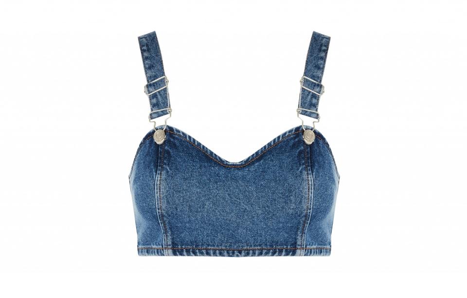 MOTO Denim Buckle Bralet