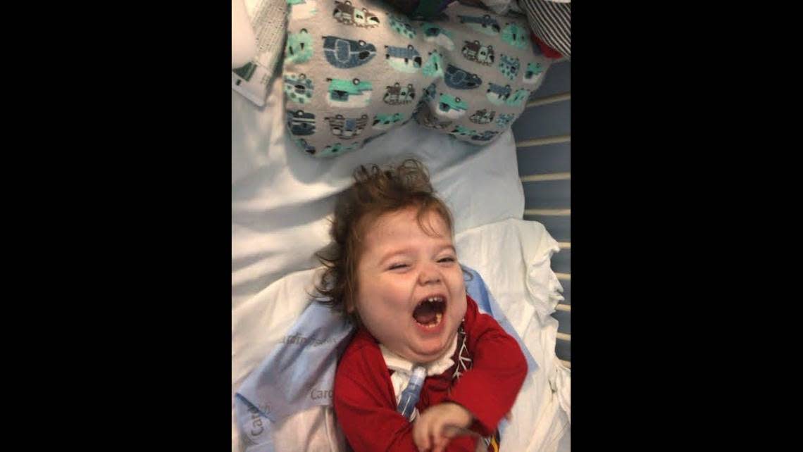 Braydenn suffers from pulmonary hypertension, a type of high blood pressure, and respiratory failure, chronic anemia and lung disease, is dependent on a respirator and a feeding tube and has a shunt in his head to drain fluid. His mom wants him at home