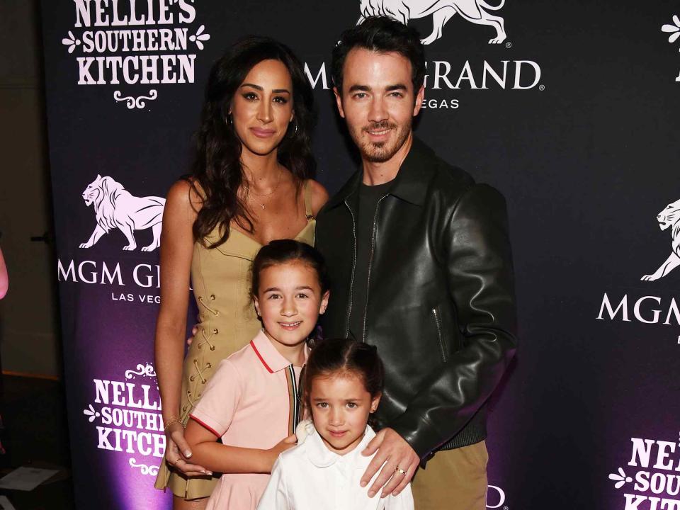 Denise Truscello/Getty Kevin Jonas poses with his wife and daughters for sweet family photo 