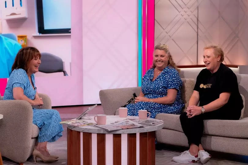 Heather previously appearing on Lorraine