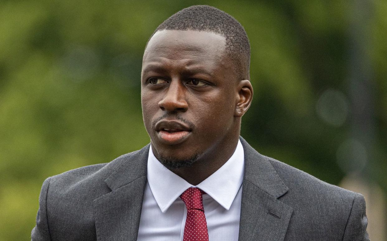 Benjamin Mendy arrives at Chester Crown Court - PA