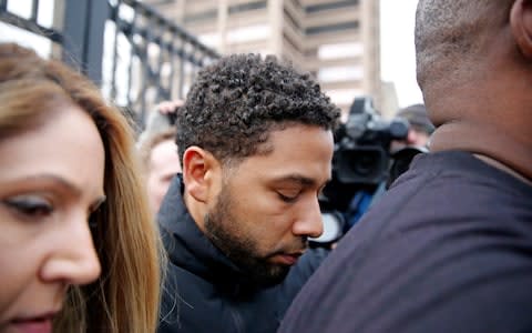 Jussie Smollett leaving Cook County jail - Credit: &nbsp;Nuccio DiNuzzo