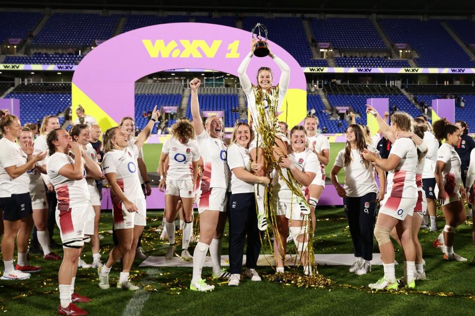 England’s players are only just back from winning the inaugural edition of WXV (Getty)
