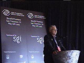 The SF premiere gala benefitting the SF Boys & Girls Club!- Phil Englehardt of SGI speaks at the press conference before the premiere.