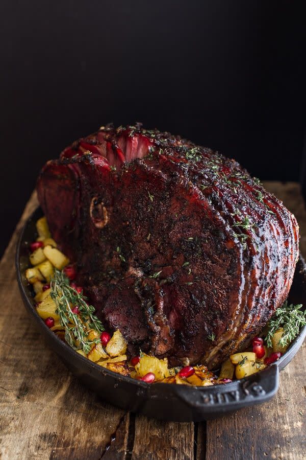 Chipotle Pineapple Jerk Glazed Ham