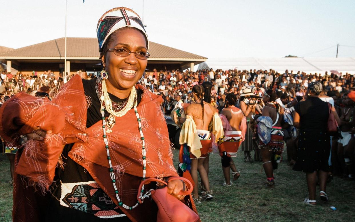 Zulu Queen Mantfombi Dlamini Zulu pictured herein 2004  - RAJESH JANTILAL/AFP via Getty Images