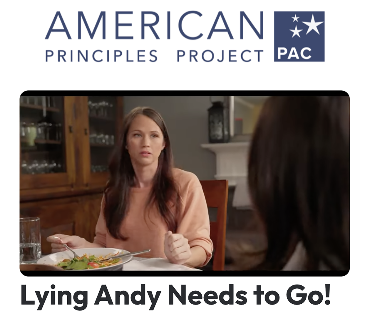 The American Principles Project is running an ad that claims Andy Beshear is lying about things. Ironically, the ad is patently untrue.