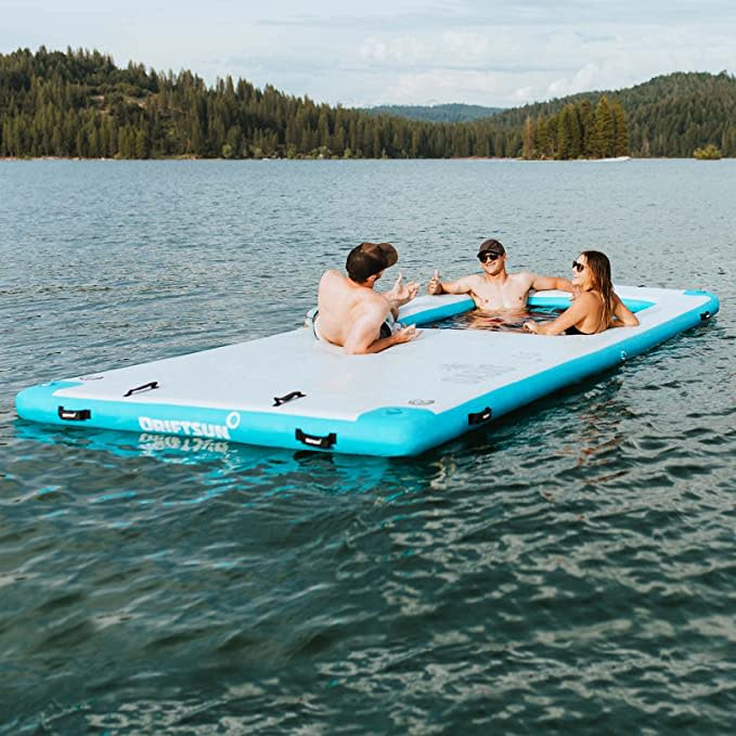 Water mat with hammock