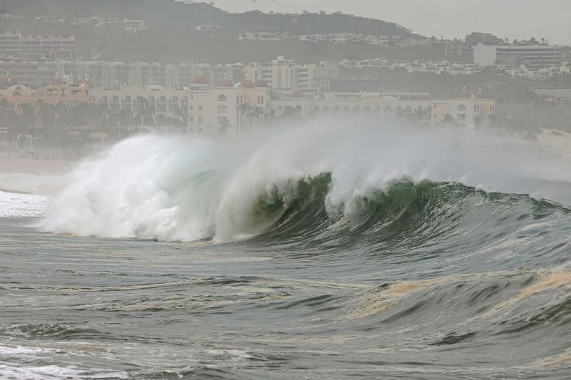 Hurricane Norma barrels towards Baja California peninsula, in Cabo San Lucas