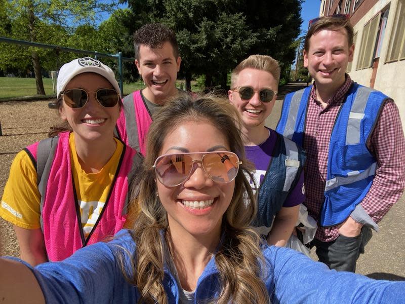 The KOIN 6 team at the SOLVE Earth Day cleanup on Apr. 20, 2024. (KOIN)