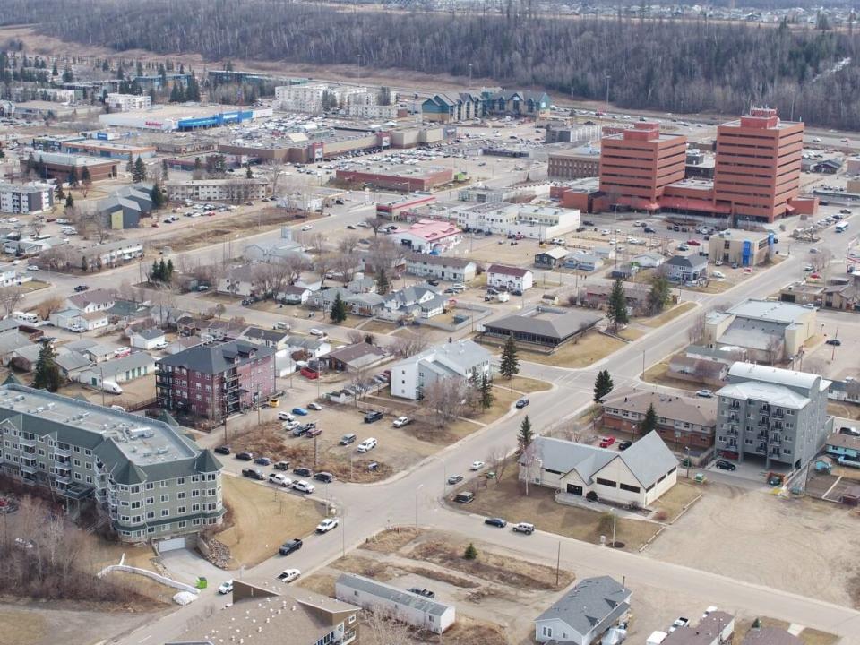 Fort McMurray's downtown core. Some businesses say they're struggling to find employees. (Dave Bajer/CBC - image credit)