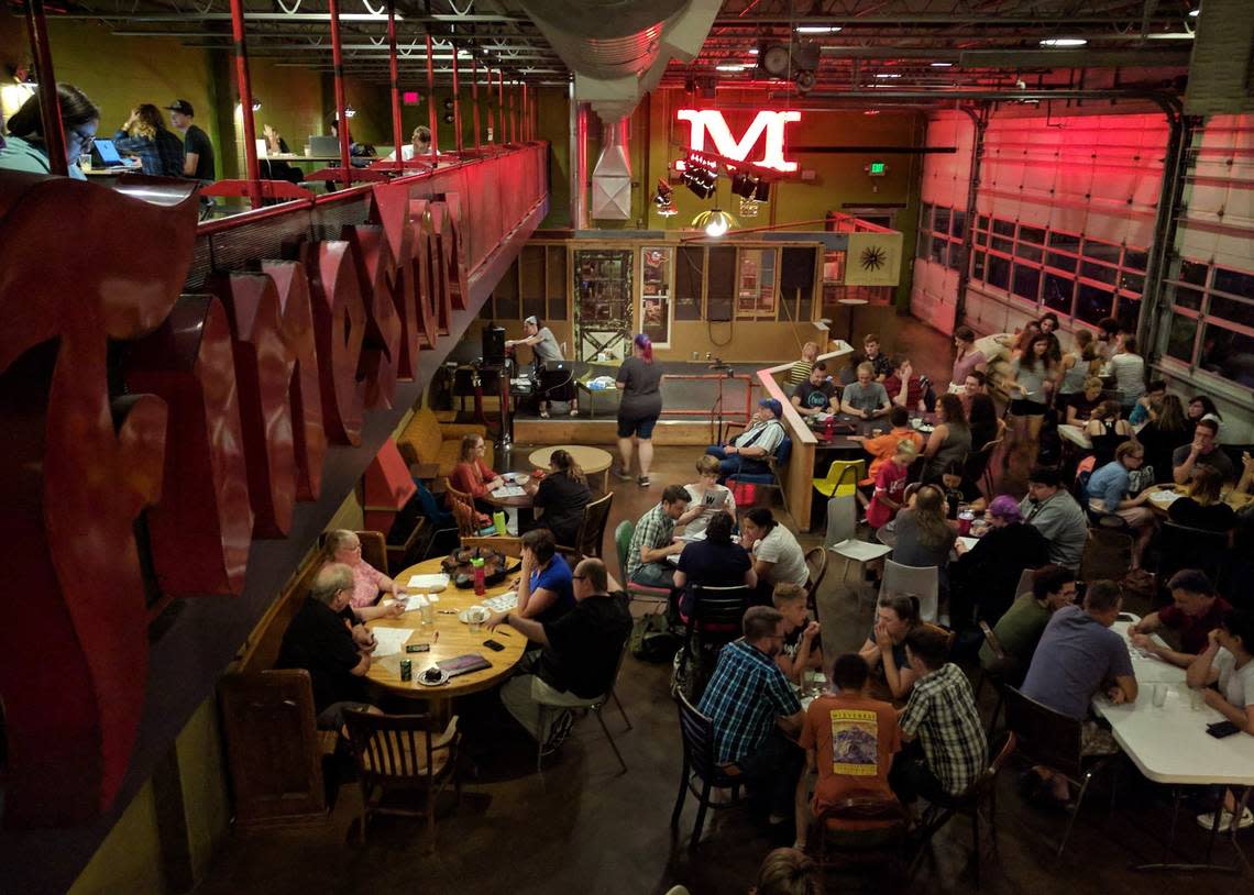 The Flying M Coffeegarage in Nampa is an example of a former gas station/service station that successfully transformed into a coffee shop.