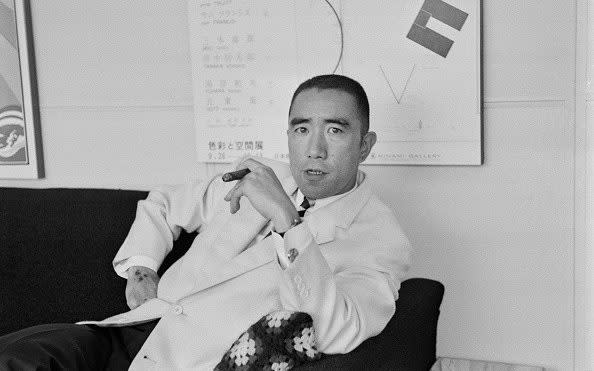 Japanese author Yukio Mishima, c. 1969