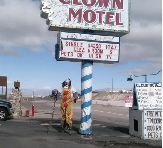 The Clown Hotel in Nevada has been around for 20 years. Photo: Instagram