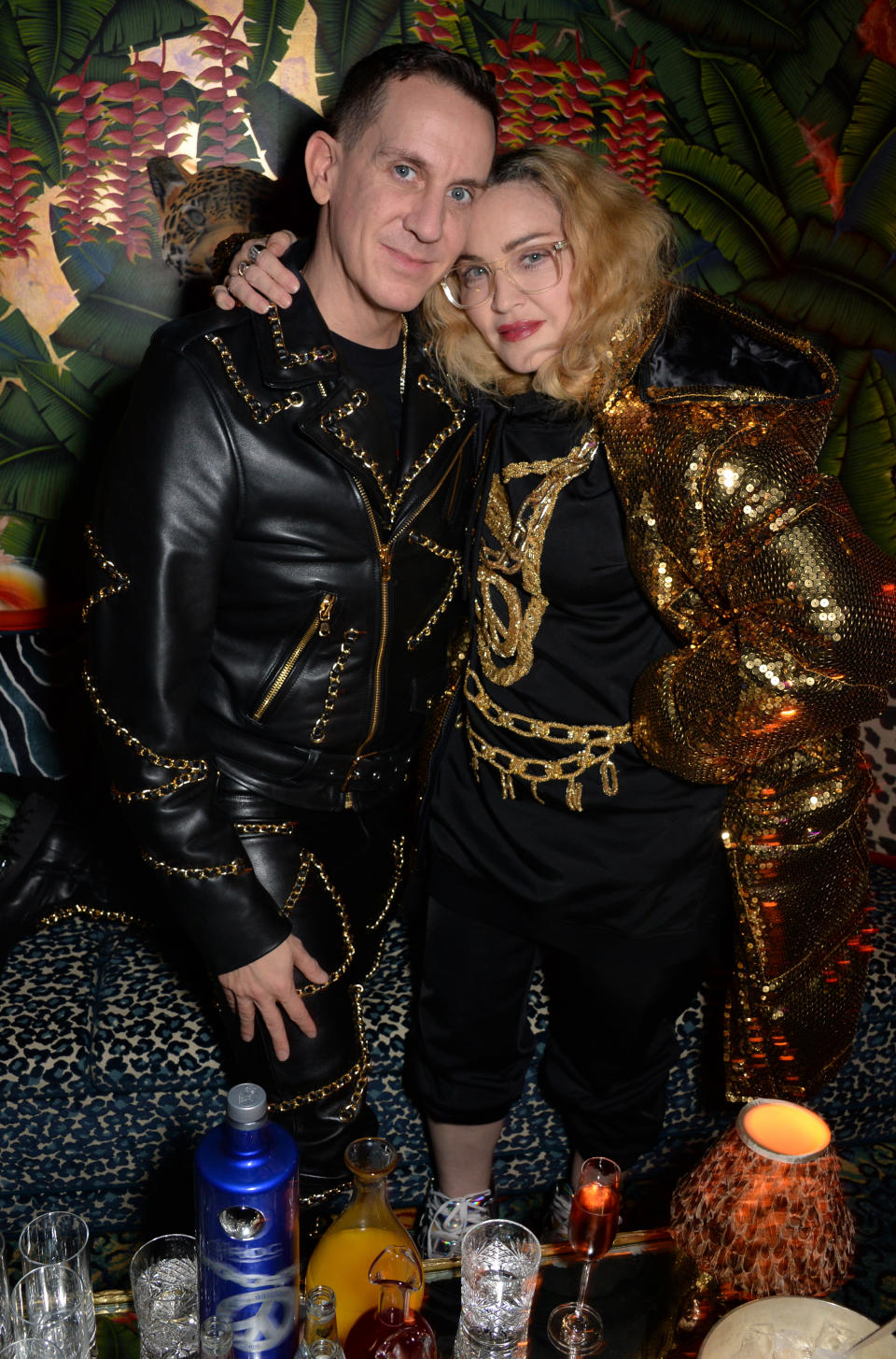<p>LONDON, ENGLAND – NOVEMBER 06: Jeremy Scott and Madonna attend the Moschino [TV] H&M London Launch Party hosted by Jeremy Scott at Annabels on November 6, 2018 in London, England. (Photo by David M. Benett/Dave Benett/Getty Images for H&M )</p>