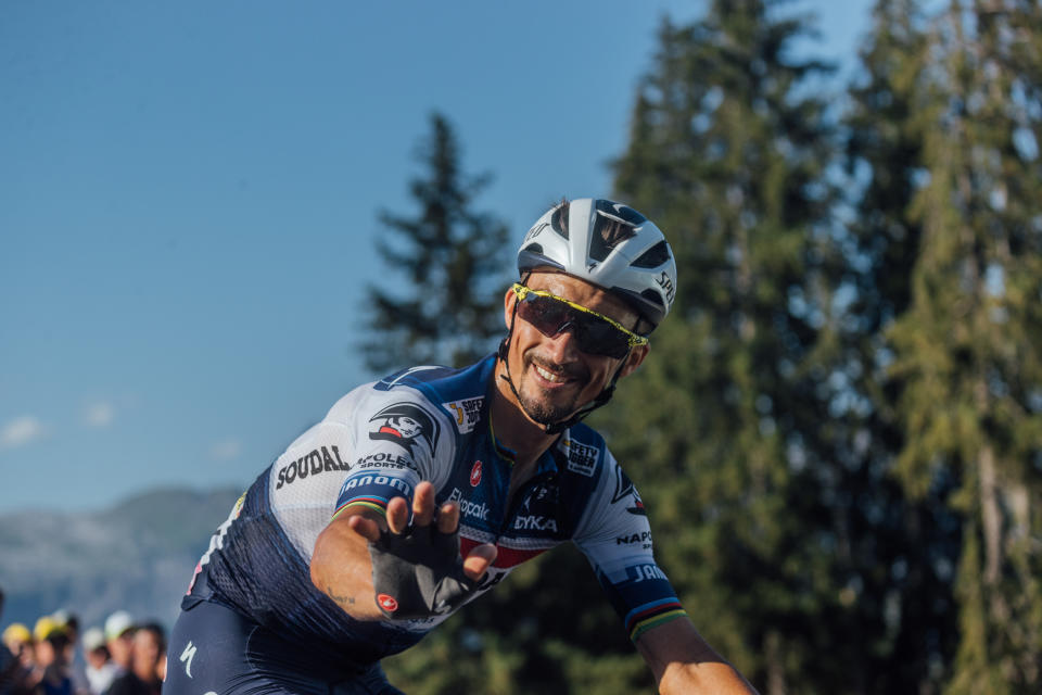 Stunning images from the 15th stage of the 2023 Tour de France, from Les Gets Les Portes du Soleil to Saint-Gervais Mont Blanc