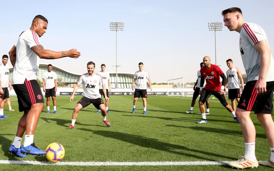 United have been away in Dubai for a warm weather training camp this week - Manchester United