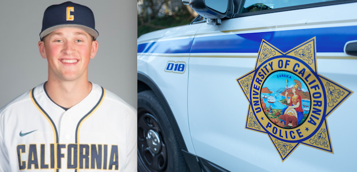 Cal pitcher Jared Horn was involved in a car accident. (Photos via calbears.com and Getty Images)