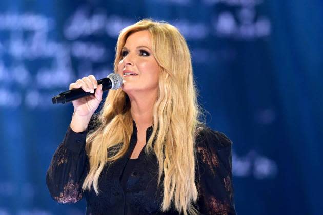 Trisha Yearwood debuted the new track "Put It in a Song" at the 2024 CMT Awards. - Credit: Hubert Vestil/Getty Images