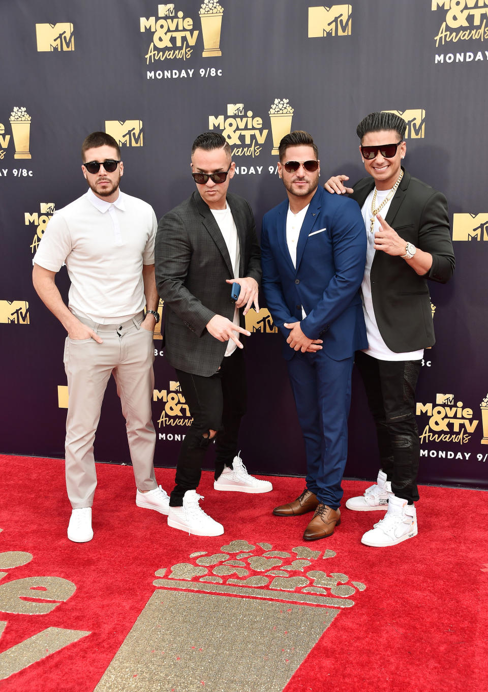 Jersey Shore: Family Reunion 's Vinny Guadagnino, Mike 'The Situation' Sorrentino, Ronnie Ortiz-Magro, and Pauly D