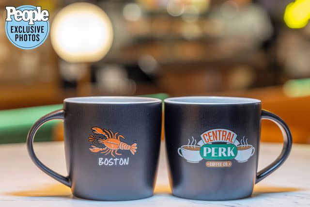 <p>Brian Nevins</p> Mugs for sale at Central Perk Coffeehouse in Boston.