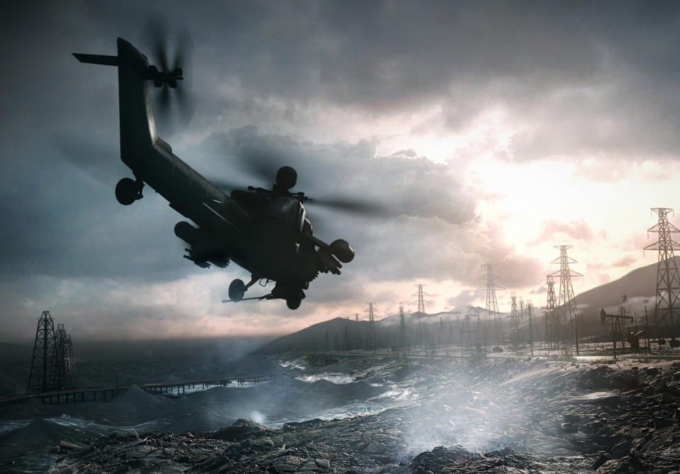 This video game image released by Electronic Arts shows a scene from "Battlefield 4." (AP Photo/Electronic Arts)