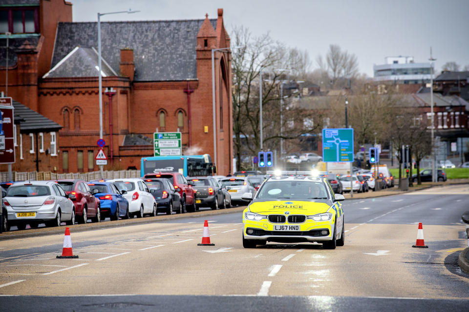 A pensioner died from a head injury sustained when a bus driver slammed on the brakes to avoid a collision