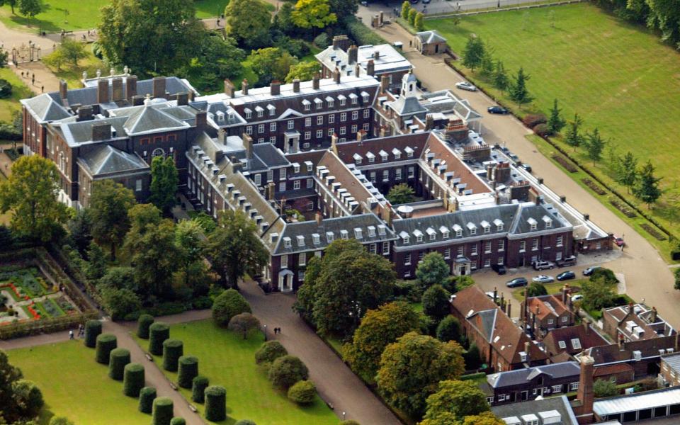 An aerial view of Kensington Palace, London - Andrew Parsons/PA Wire