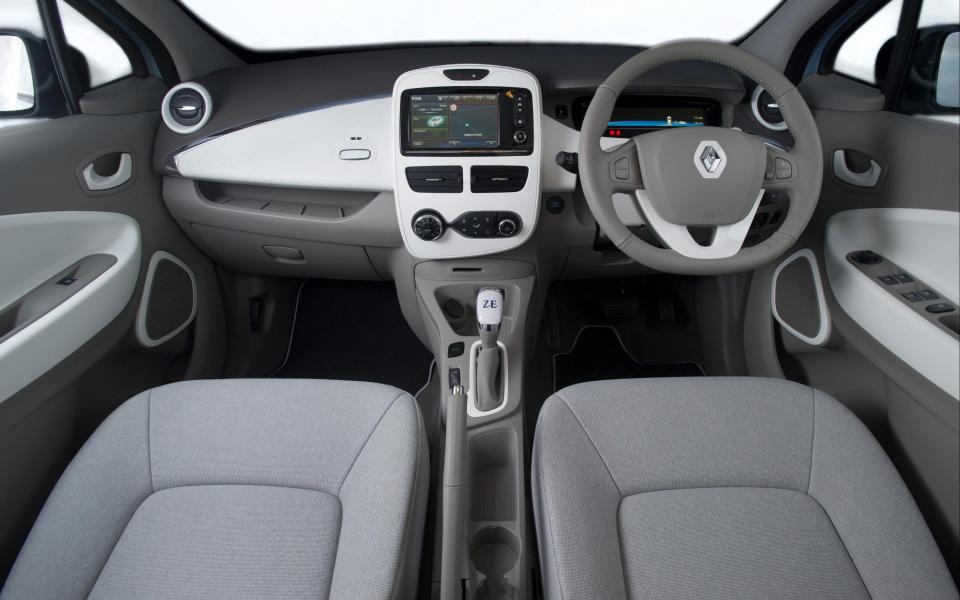 Renault Zoe electric car - interior