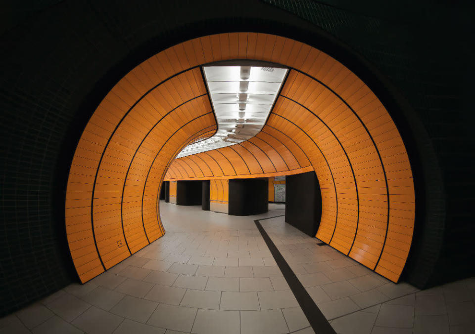 Subway images that resemble a spaceship