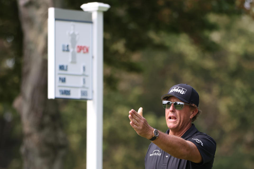 Phil Mickelson prepares for another U.S. Open. (Jamie Squire/Getty Images)