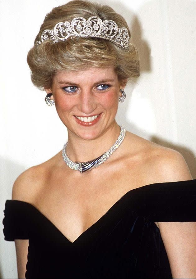 Diana wearing the Spencer family tiara in 1987. Photo: Getty