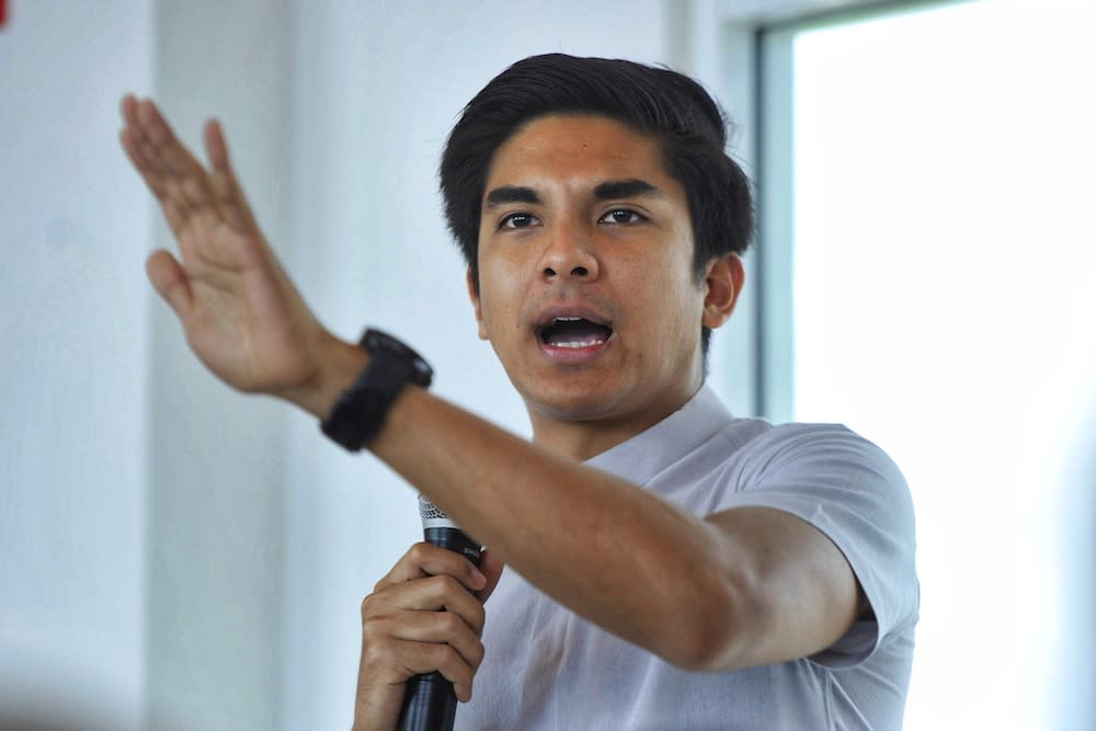 Syed Saddiq said his time as Bersatu Youth chief taught him that the current practice of rewarding party members with money as well as how political donations were handled must be changed. — Picture by Shafwan Zaidon