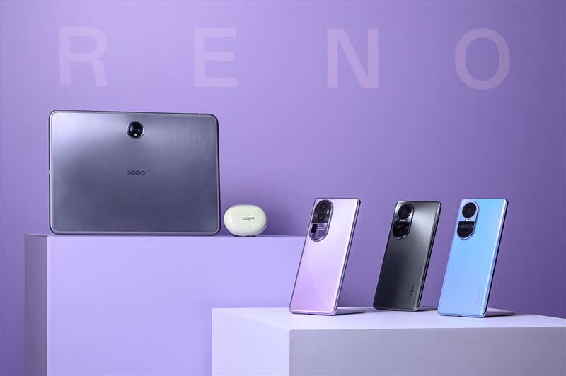 OPPO推出全新OPPO Reno10系列；同時持續拓展IoT佈局，以OPPO Pad 2、OPPO Enco Air3 Pro為用戶帶來行動生產力及影音娛樂體驗。