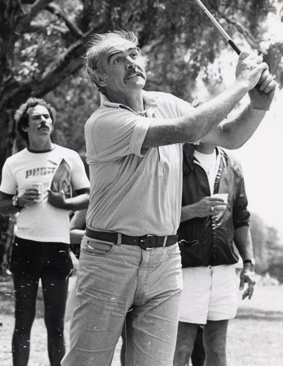 <p>Connery during Celebrity-Police Golf Tournament at Rancho Park in Los Angeles, 1983. </p>