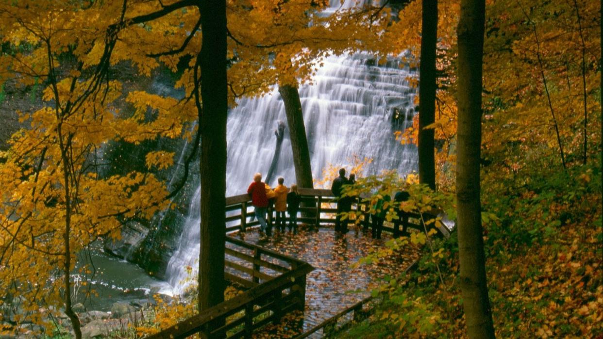 Cuyahoga Brandywine Falls is free to the public and just 15 minutes from downtown Cleveland.