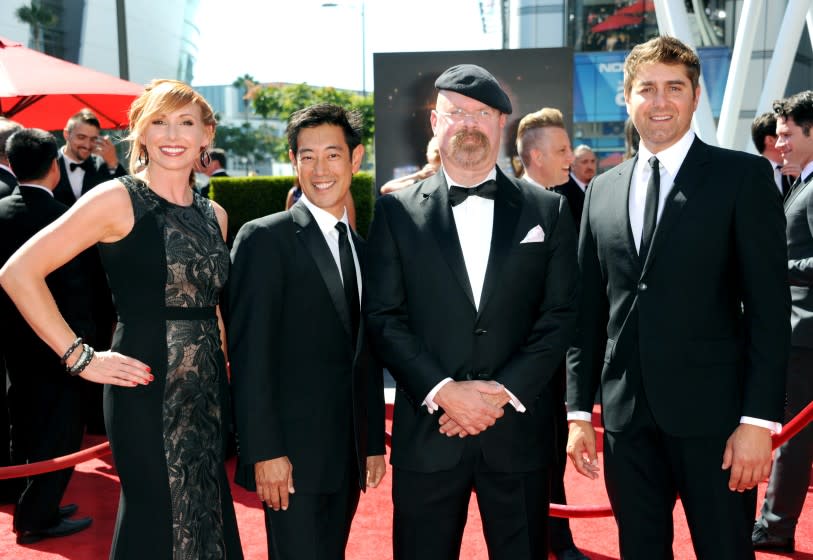 Kari Byron, Grant Imahara, Jamie Hyneman and Tory Belleci